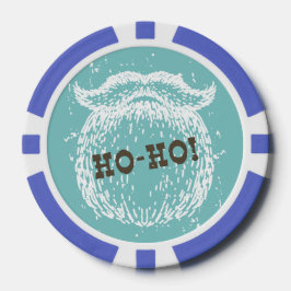 Fichas De Póquer Navidades Ho-Ho Holiday Santa Noel