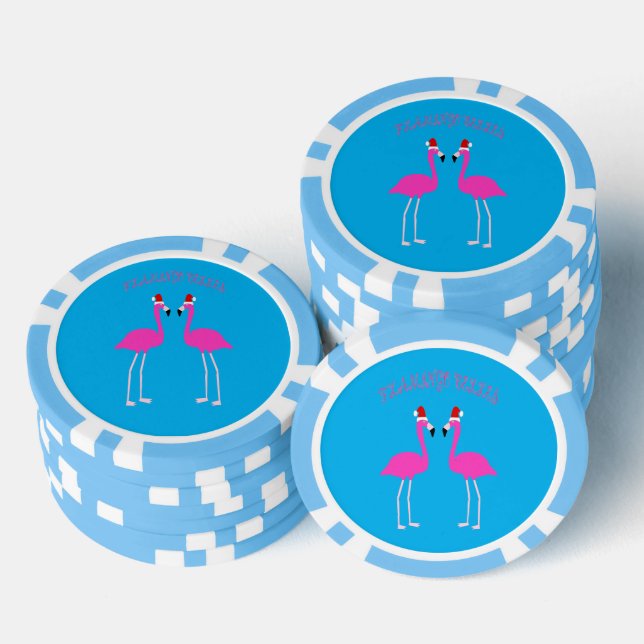 Fichas De Póquer Navidades Lesbianas Flamingos Flamingo Belles (Pila)
