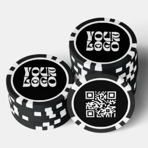 Fichas De Póquer Negocio promocional de código QR de logo personali
