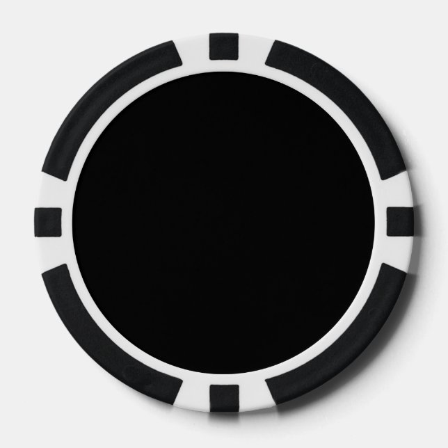 Fichas De Póquer Negro (Anverso)