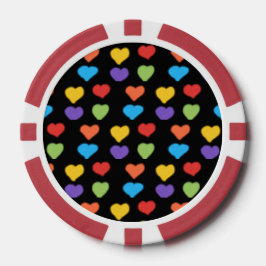 Fichas De Póquer Neon Hearts Poker Chips (Multi)