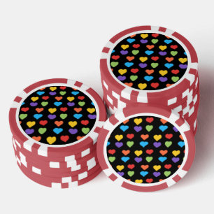 Fichas De Póquer Neon Hearts Poker Chips (Multi)
