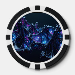 Fichas De Póquer Neon Nexus: Estructura Tecnoorgánica entretejida