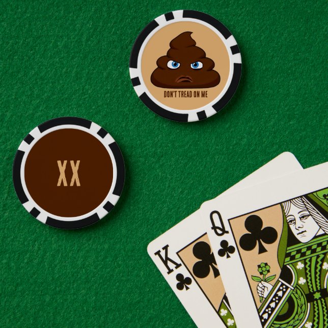 Fichas De Póquer No me enseñes poo (Mesa de Poker (Doble))