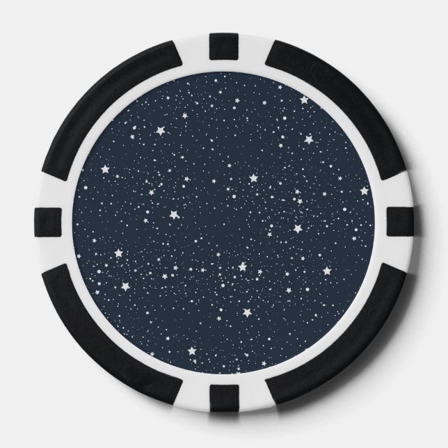 Fichas De Póquer Noche Bajo las Estrellas (Anverso)