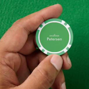 Fichas De Póquer Nombre personalizado moderno minimalista de moda