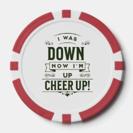 FICHAS DE PÓQUER NOW I'M UP CHEER UP POKER CHIPS 