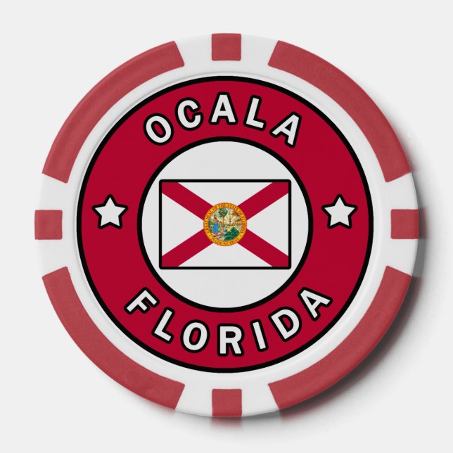 Fichas De Póquer Ocala Florida (Anverso)