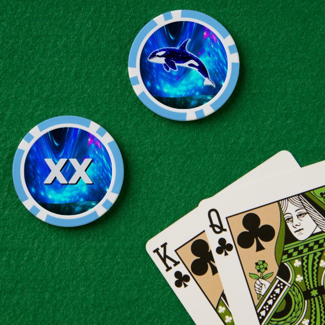 Fichas De Póquer Orca Cósmica (Mesa de Poker (Doble))