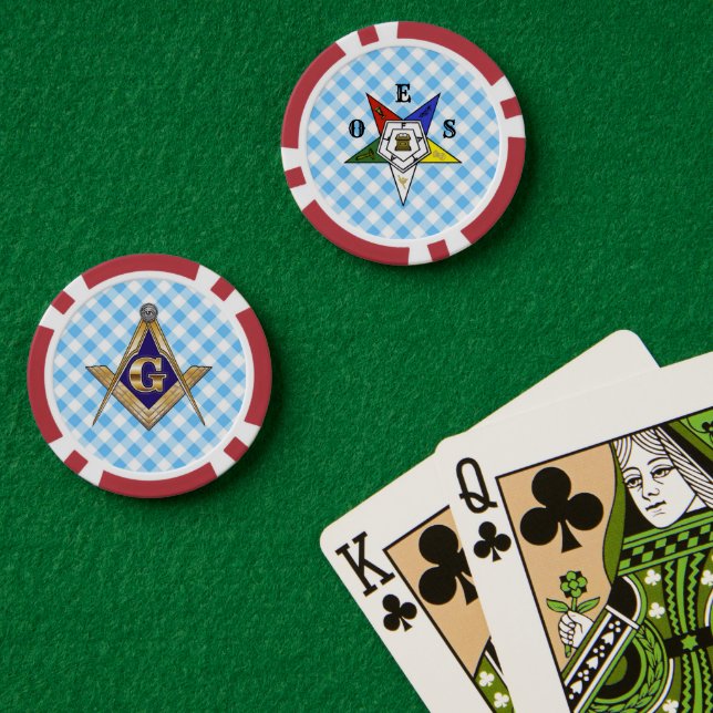 Fichas De Póquer Order of the Eastern Star (Mesa de Poker (Doble))