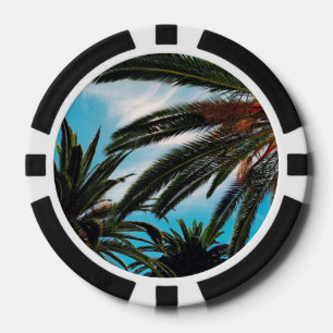 Fichas De Póquer Palmeras Tropicales