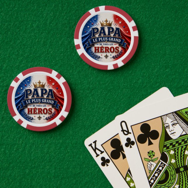 Fichas De Póquer Papa, Le Plus Grand de Tous les Héros (Mesa de Poker (Doble))