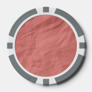 Fichas De Póquer Papel rosado retro en bruto