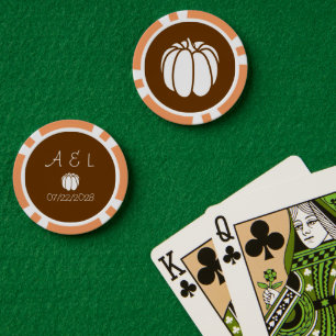 Fichas De Póquer Parche de calabaza en chocolate