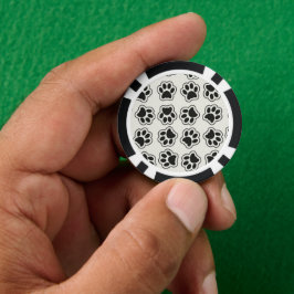 Fichas De Póquer Patas negras, garras de perro, garras de gato, con