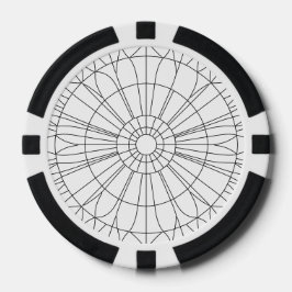 Fichas De Póquer Patrón de Mandala Geométrico