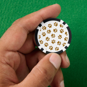 Fichas De Póquer Patrón De Patas, Patas De Perro, Rutas De Oro Nara