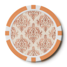 Patrón Ornamental de Acuarela de Damasco de Meloco