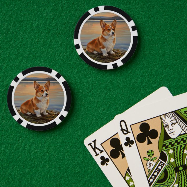 Fichas De Póquer Pembrook Welsh Corgi (Mesa de Poker (Doble))