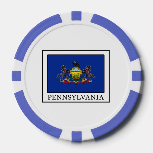 Fichas De Póquer Pennsylvania (Anverso)