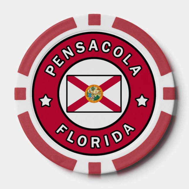 Fichas De Póquer Pensacola Florida (Anverso)