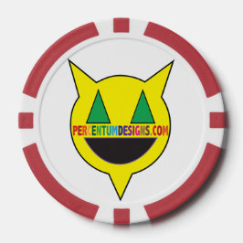 Fichas De Póquer PERCENTUMDESIGNS.COM red Poker Chip