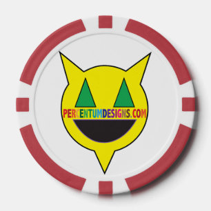 Fichas De Póquer PERCENTUMDESIGNS.COM red Poker Chip