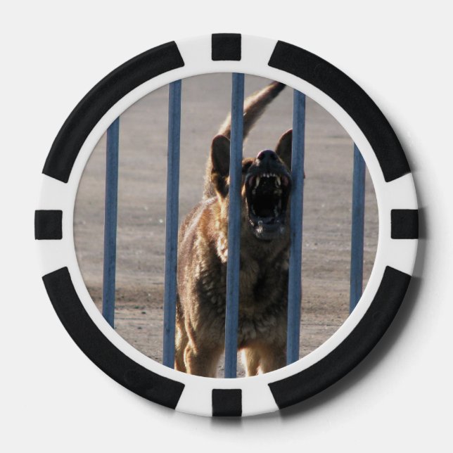 Fichas De Póquer Perro ladrador (Anverso)