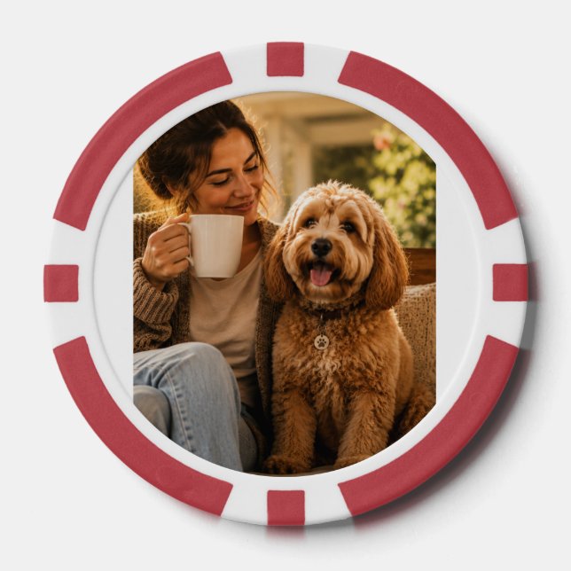 Fichas De Póquer Perro y Café (Anverso)