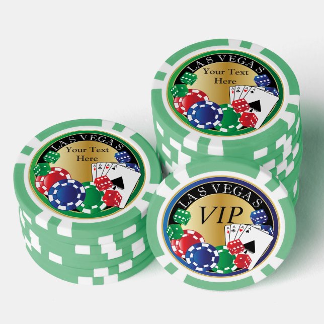 Fichas De Póquer Personaliza la noche de Green Poker (Pila)