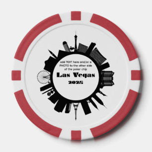 Fichas de póquer personalizables de Las Vegas 2025