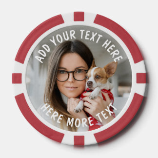 Fichas de póquer personalizadas con 2 fotos y text
