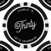 Personalizado 30 Treinta Y Trigésimo Cumpleaños