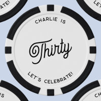 Personalizado 30 Treinta Y Trigésimo Cumpleaños