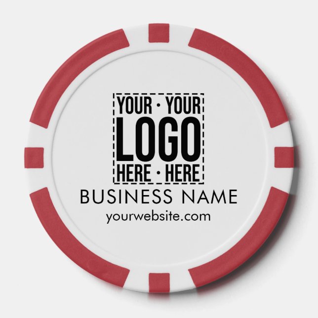 Fichas De Póquer Personalizado Business Logo Empresa Corporativa Gu (Anverso)