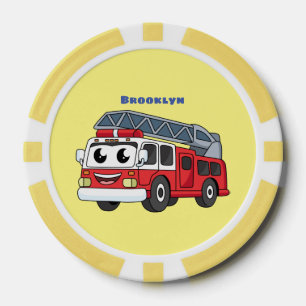 Fichas De Póquer Personalizado de motor de fuego alegre