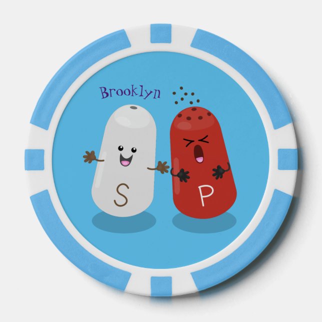 Fichas De Póquer Personalizado de salinas y batidores de pimienta d (Anverso)