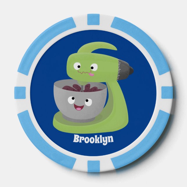 Fichas De Póquer Personalizado de utensilios de cocina para mezclad (Anverso)