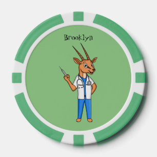 Fichas De Póquer Personalizado del médica del antílope de Gemsbok