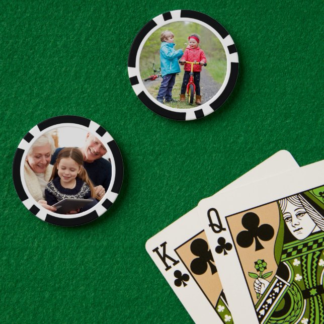 Fichas De Póquer Personalizado Doble Cara Dos Fotos (Mesa de Poker (Doble))