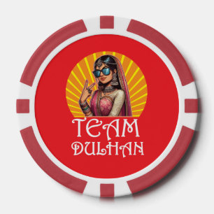 Fichas De Póquer Personalizado Imprimir Desi Boda Shaadi Vibes