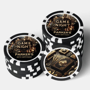 Fichas De Póquer Personalizado Juego de Casino Birthday