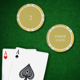 Fichas De Póquer Personalizado Juego de Torneo Valor 2 Amarillo
