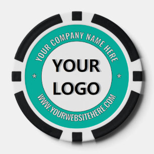 Fichas De Póquer Personalizado Logotipo Compañía Mensajes de texto 