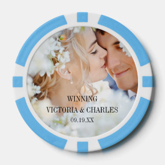 Fichas De Póquer Personalizado tus favores de la boda de fotos