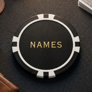 Fichas De Póquer Personalizados con Apellido o Apodo en Ellos