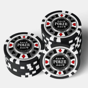 Fichas De Póquer Personalizar Casino Poker Chip - Las Vegas - Rojo
