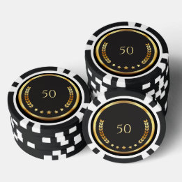 Fichas De Póquer Personalized 50th Birthday Poker Chips