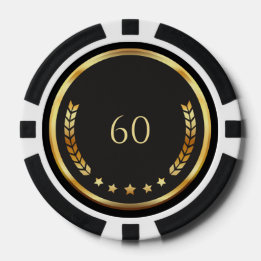 Fichas De Póquer Personalized 60th Birthday Poker Chips