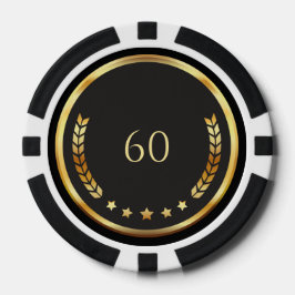 Fichas De Póquer Personalized 60th Birthday Poker Chips